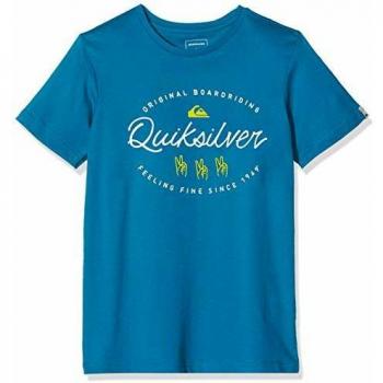 Camiseta de Niños Quiksilver Wave Slaves, Azul (Crystal Teal)