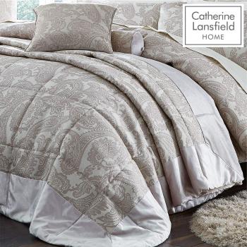 Cat Lansfield Glamorous Jacquard Coverlet Champagne 2.4m x 2.6m