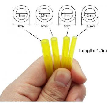 Juego de Mangueras de Gasolina Amarillo 1.5m