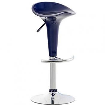 CLP Saddle‑Barhocker I – 3‑Stufen höhenverstellbar, chromfarbenes Gestell
