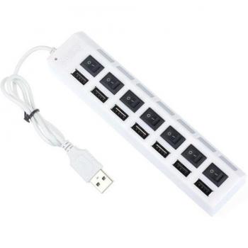 Conector Hub USB 2.0 con Divisor de Salida