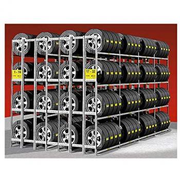 Rayonnage de Stockage Galvanisé pour Pneus