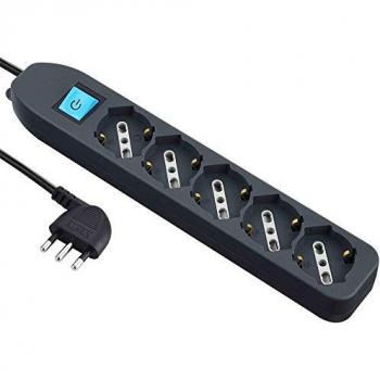 Multipresa 5 posti Electraline con cavo da 1,5 m
