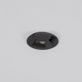 Segnapasso a Terra LED 4L 24V DC Loto Nero 2700K