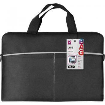 Malette Defender Lite pour ordinateur portable 15,6 noir et gris