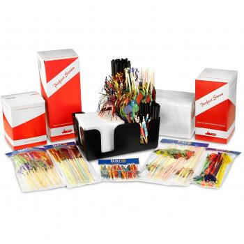 Cocktail Companion: Bar Caddy with Napkins, Decor, and Straws