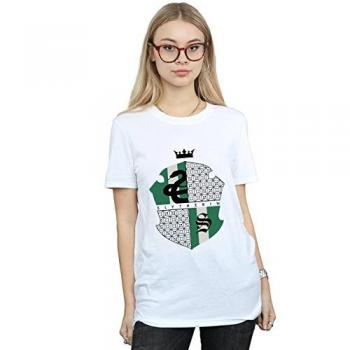 Slytherin Crest Boyfriend Top – White