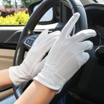 Guantes transpirable de algodón con protección solar para conducción