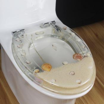 Colorful Marine Life V-Shaped Toilet Seat Cover Set