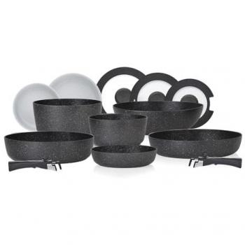 Tower Freedom 13 Piece Cookware Set with Black Diamond Non-Stick Coating