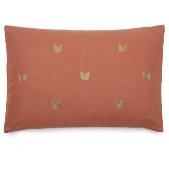 Housse de coussin 40x60 cm Leonie – design feuille, tissu lin/coton 50/50