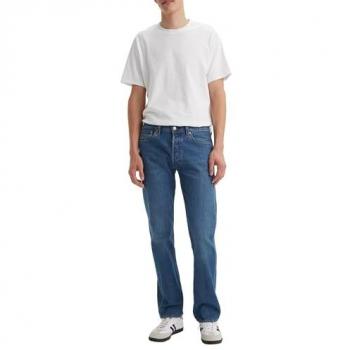 Levi's® 501 Jean en Coton Délavé Bleu Taille 44