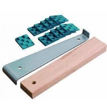 Wolfcraft Kit de pose de parquet stratifié avec 20 cales de dilatation et tire-lame
