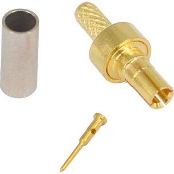 Conector recto macho CRC9 para RG316 RG174 RG178