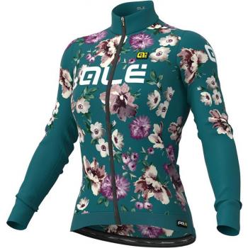 Alé Fiori Damen Langarm Fahrradoberteil grün