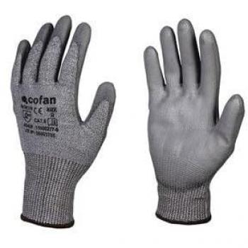 Gant de Sécurité Anti-Coupure PU Gris T-8