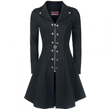 Jawbreaker Lovely Coat eleganter Kurzmantel schwarz 4XL