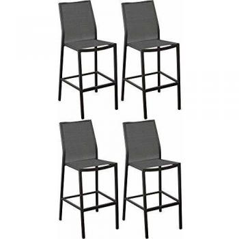 Set de 4 Chaises de Bar en Aluminium Ida (Proloisirs)