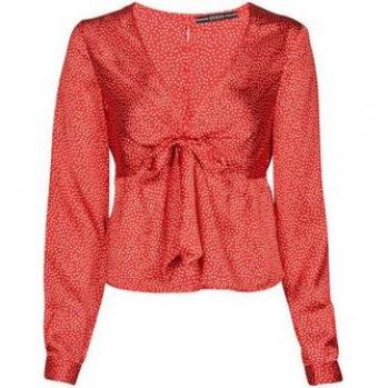 Top Guess Gwen Rouge à Manches Longues