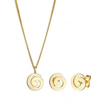 Parure in Argento Sterling 925 con ciondolo e orecchini a perno