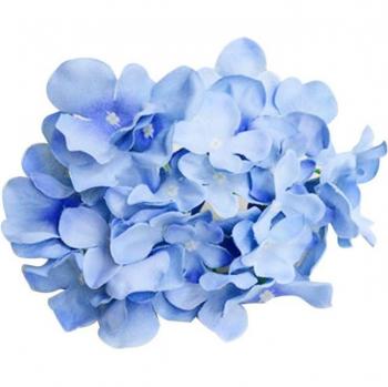 15cm Hydrangea Flower Head with 12cm Plastic Stem for Wedding Decoration