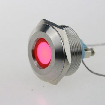 10 PCS 25mm LED Color Changing Metal Light 220V
