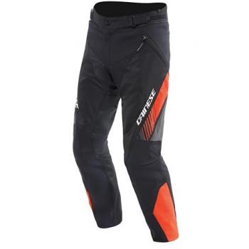 Pantaloni Moto Dainese Drake 2 Air Absoluteshell Impermeabili e Ventilati con Protezioni Removibili Nero/Rosso Fluo Taglia 64