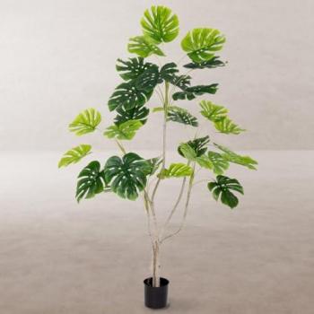 Planta decorativa poliuretano cemento monstera 180 cm