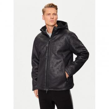 Emporio Armani Damen‑Jacke, Kunstleder, schwarz – Regular Fit – 1200