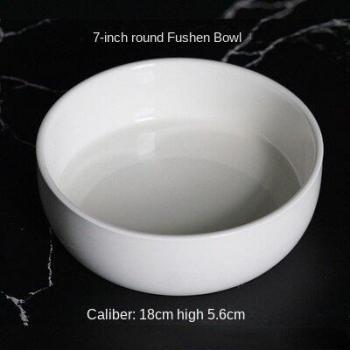 European 8-Inch White Ceramic Plate