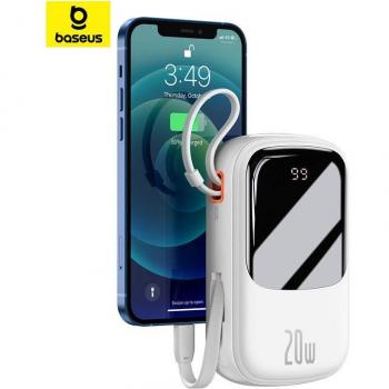 QPow Pro 20000mAh Power Bank with Digital Screen – Apple-Compatible 20W Quick Charge