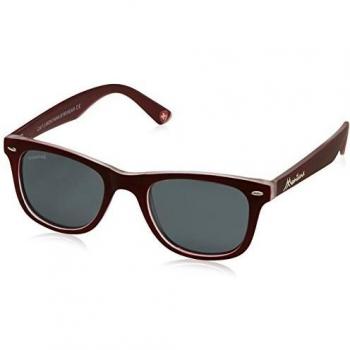 Montana MP41 Sunglasses, Multicoloured (Burgundy/Smoke Lenses), One Size