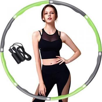 Aoweika Fitness Hula Hoop Reifen, 8-teiliger abnehmbarer Reifen
