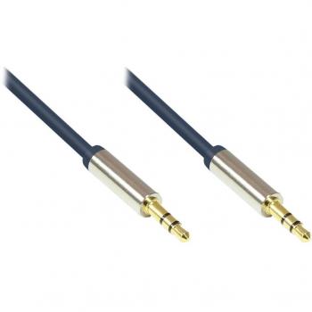 Cable de audio de 2 metros con conector jack de 3.5mm, azul