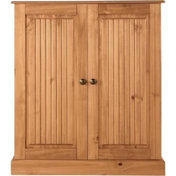Kiefern-Liotta Garderobenschrank – 2 Böden, 88 × 100 × 34 cm