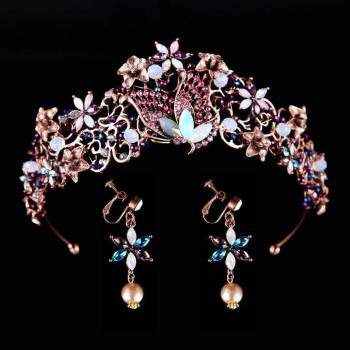 Queen Crown with Earrings Set