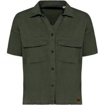 Camisa de Caza para Mujer Pasión Morena en Lyocell Verde Oliva