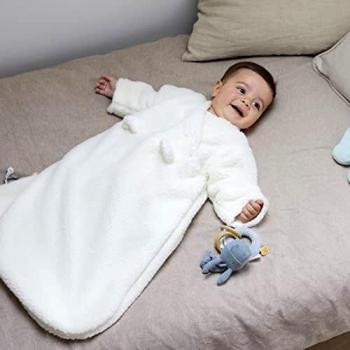 Gigoteuse lit 50 cm Écru Sherpa