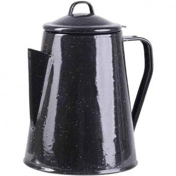 Mil-Tec Emaille Percolator Kaffeekanne 2L Schwarz