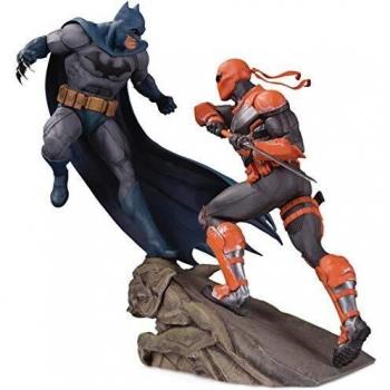 Batman et Deathstroke Statue de Bataille
