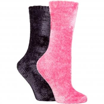 Elle Petite Rose Chenille Slouch Socks – 2 Pack, Women's 4/8