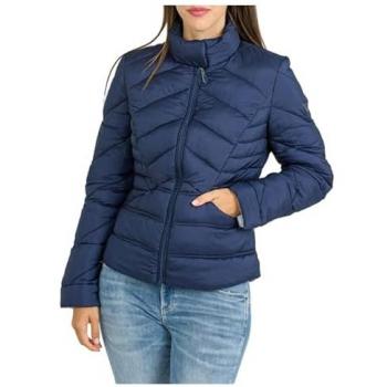 Giacca a Manica Corta Guess Donna Blu Scuro Trapunta e Imbottita Eco