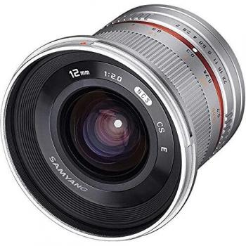 Objectif grand angle Samyang 12mm f/2.0 NCS CS Argent pour Micro 4/3