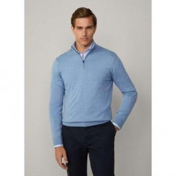 Camiseta de Algodón y Cachemira Hackett para Hombre XL Azul