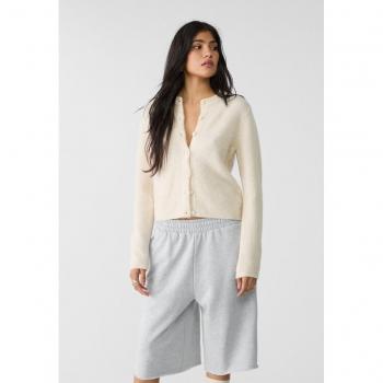 Ecru Knit Pullover by Stradivarius