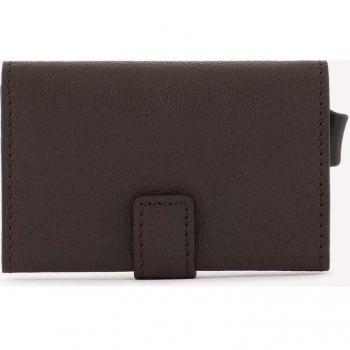 Portacards PIQUADRO Black Square in metallo Testa di Moro PP5649B3R
