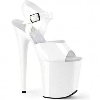 Pleaser Flamingo 808N Weiß – Damen‑Sandale, EU 40
