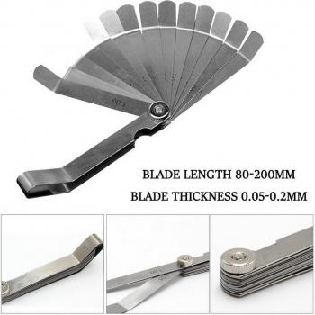 Jauge de mesure d'écart en acier P20 avec 16 lames