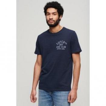 Superdry T-shirt Maniche Corte Copper Label Blu Navy Marl L