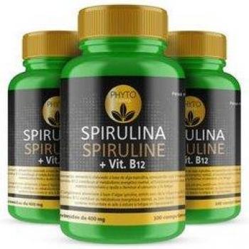 Pack 3 de Spirulina con Vitamina B12